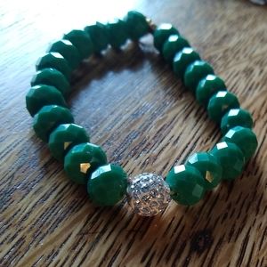 Green w/Shamballa Erimish Bracelet